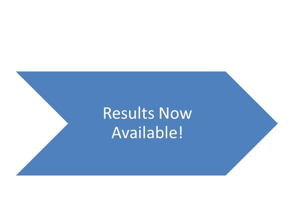 Results Now Available